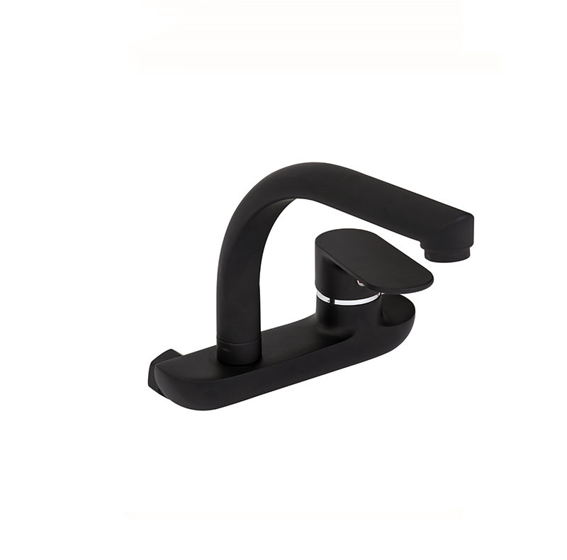 صنبور المطبخ الأسود غير اللامع KM1151